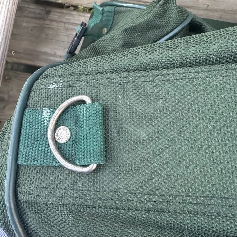 Vintage Atlantic Carry On Garment‎ Bag Suitcase Large Expandable Green